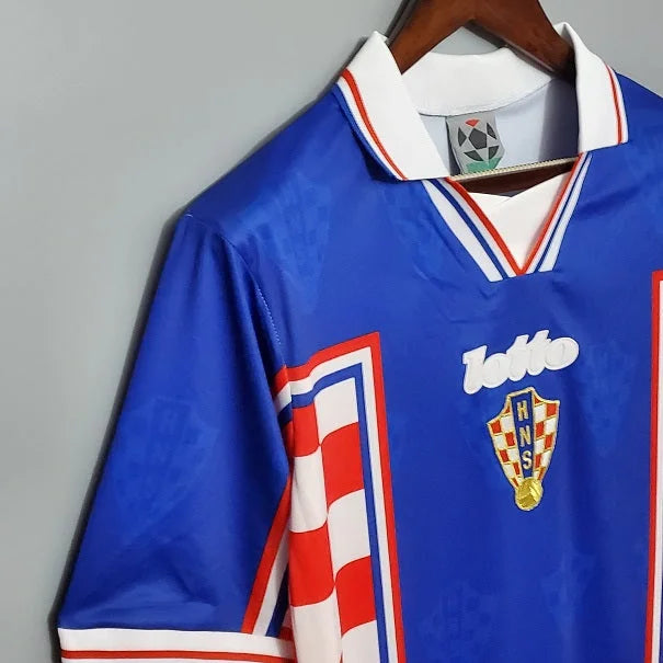 Retro Croatia Shirt 1998 Home Croatia 98 Jersey World Cup France98 Trikot Soccer Shirt Boban Suker