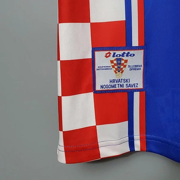 Retro Croatia Shirt 1998 Home Croatia 98 Jersey World Cup France98 Trikot Soccer Shirt Boban Suker