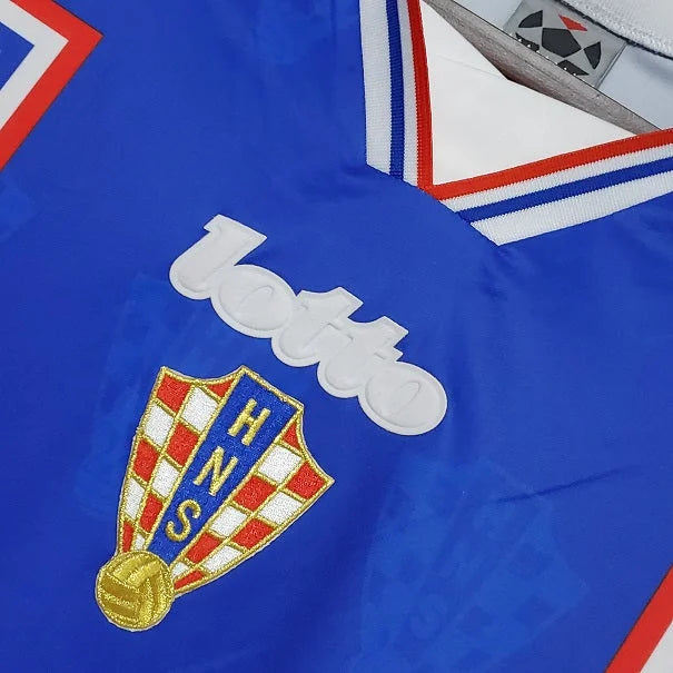 Retro Croatia Shirt 1998 Home Croatia 98 Jersey World Cup France98 Trikot Soccer Shirt Boban Suker