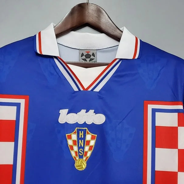 Retro Croatia Shirt 1998 Home Croatia 98 Jersey World Cup France98 Trikot Soccer Shirt Boban Suker