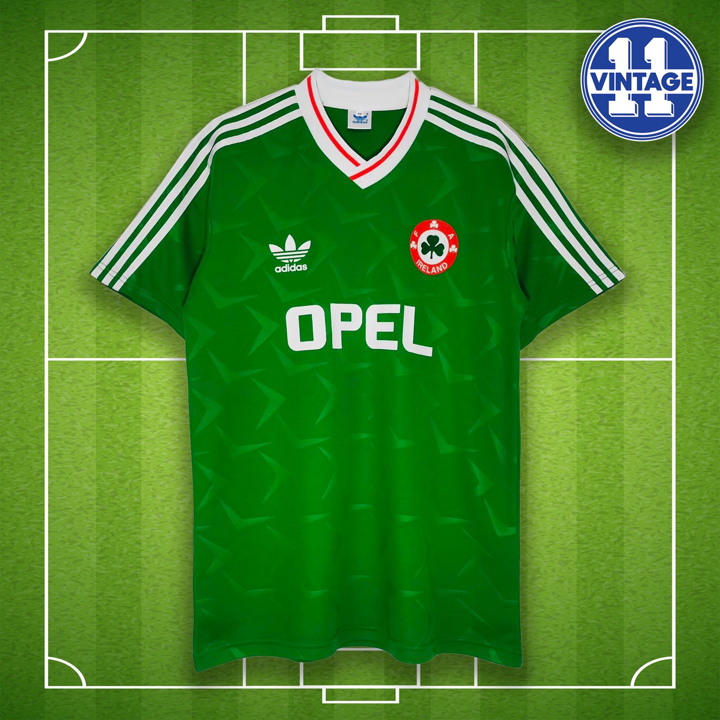 Retro Ireland Home Football Shirt 1990 / 1992 Home Ireland 90 / 92 Soccer Jersey Roy Keane St Patricks Day EIRE Gift for Him