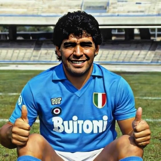 Retro Napoli Football Shirt 1987 / 1988 Home Napoli 1987 / 1988 Soccer Jersey Trikot Maradona Gift for Him