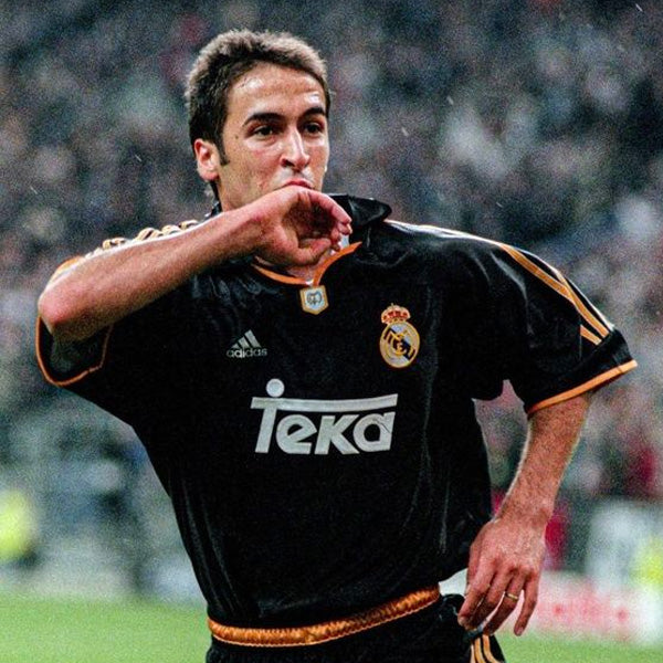 Retro Real Madrid Football Away Shirt 1998 / 1998 Jersey Trikot Raul Gift for Him Galácticos La Liga