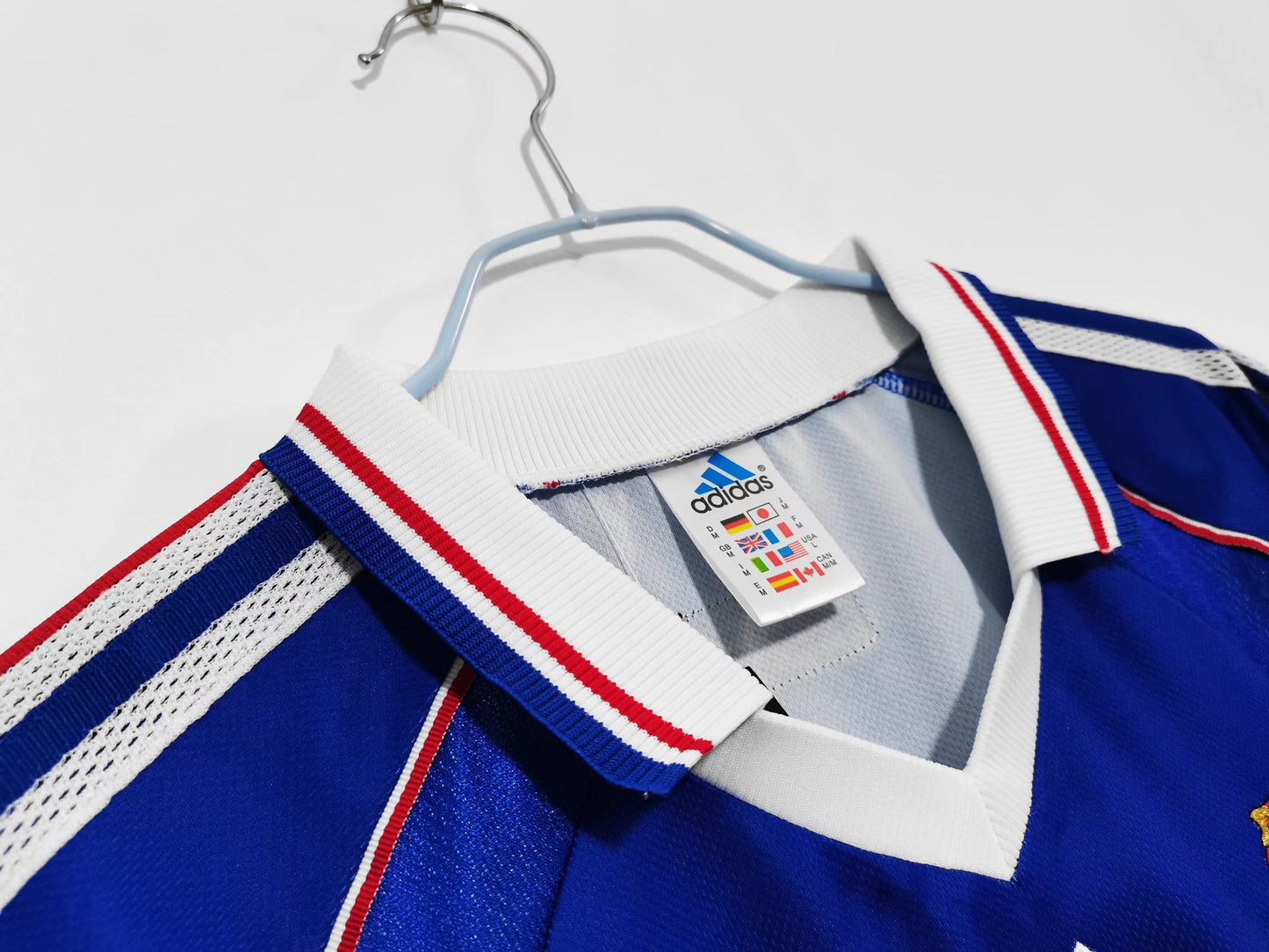 Retro France Home Football Replica Shirt 1998 World Cup Final Les Bleus 98 Soccer Jersey France Vintage Jersey Trikot Zidane Gift for Him Gift for Her