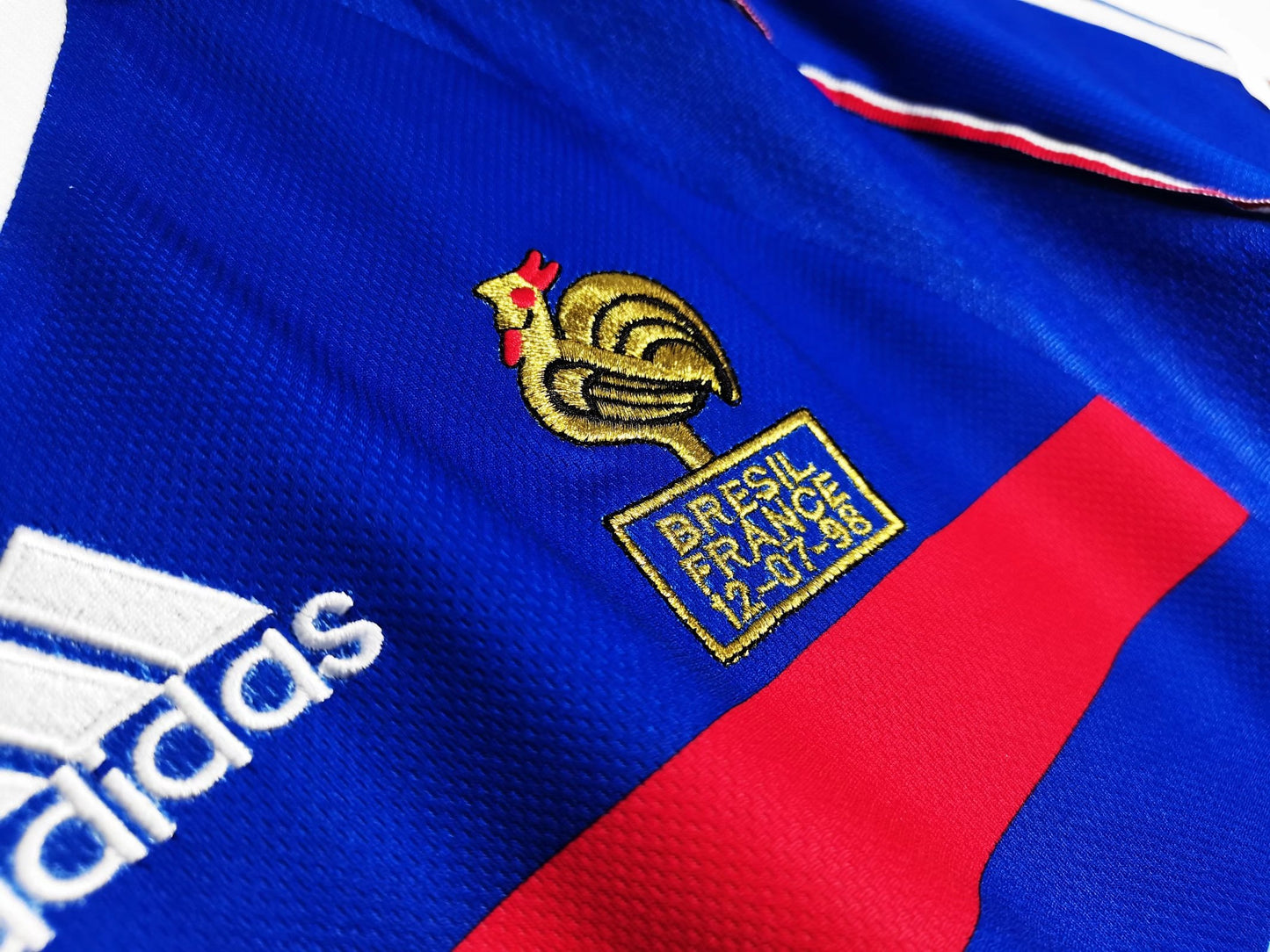 Retro France Home Football Replica Shirt 1998 World Cup Final Les Bleus 98 Soccer Jersey France Vintage Jersey Trikot Zidane Gift for Him Gift for Her