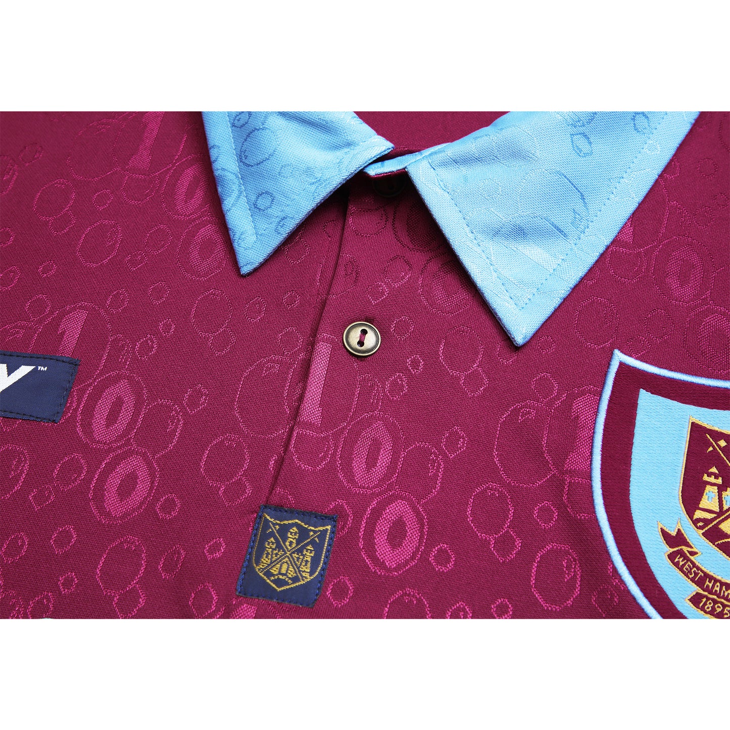 Retro West Ham United Football Home Shirt 1997/1998 Home West Ham 97/98 Soccer Hammers Jersey Tony Cottee