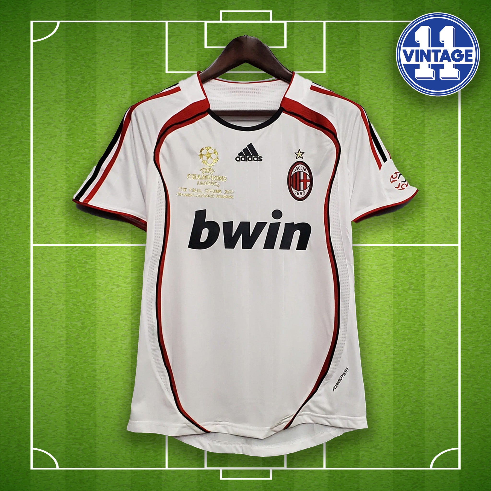 Retro AC Milan Football Shirt 2007 Away Champions League Final AC
