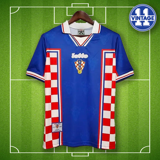 Retro Croatia Shirt 1998 Home Croatia 98 Jersey World Cup France98 Trikot Soccer Shirt Boban Suker