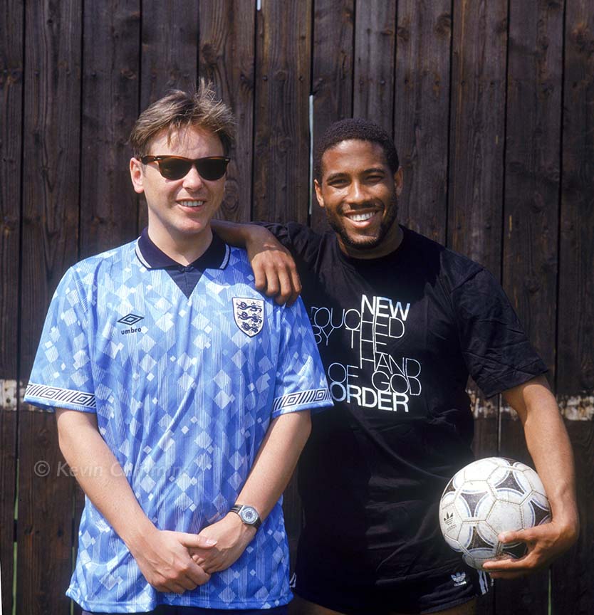 England 1990 Third Retro Football Shirt Italia ‘90 Classic New Order Style