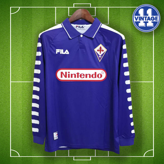 Retro Fiorentina Football Shirt 1998 Home Soccer Jersey Serie A Vintage Jersey Trikot Batistuta Gift for Him Gift for Her