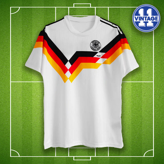 Retro Germany Replica Shirt 1990 Home Germany 1990 Jersey World Cup Italia90 West Germany 1990 Deutschland Trikot Soccer Shirt Klinsmann Voller