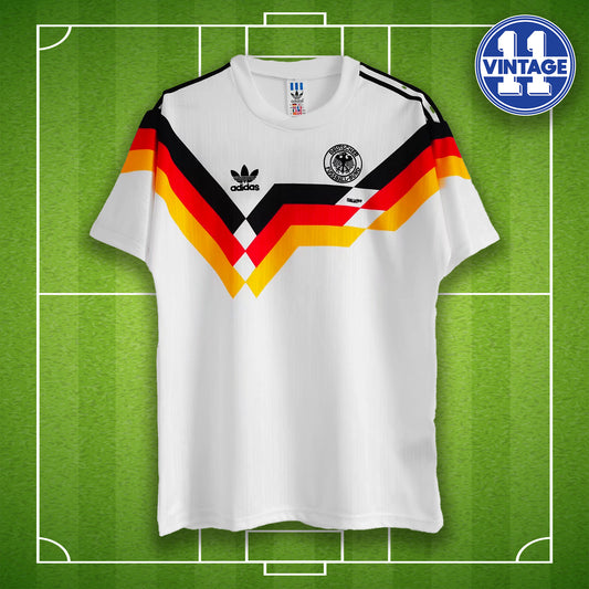 Retro Germany Replica Shirt 1990 Home Germany 1990 Jersey World Cup Italia90 West Germany 1990 Deutschland Trikot Soccer Shirt Klinsmann Voller