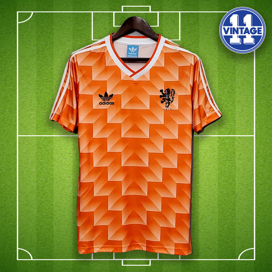 Retro Holland Football Home Shirt 1988 Home Holland 88 Soccer Jersey Netherlands Gullit Van Basten