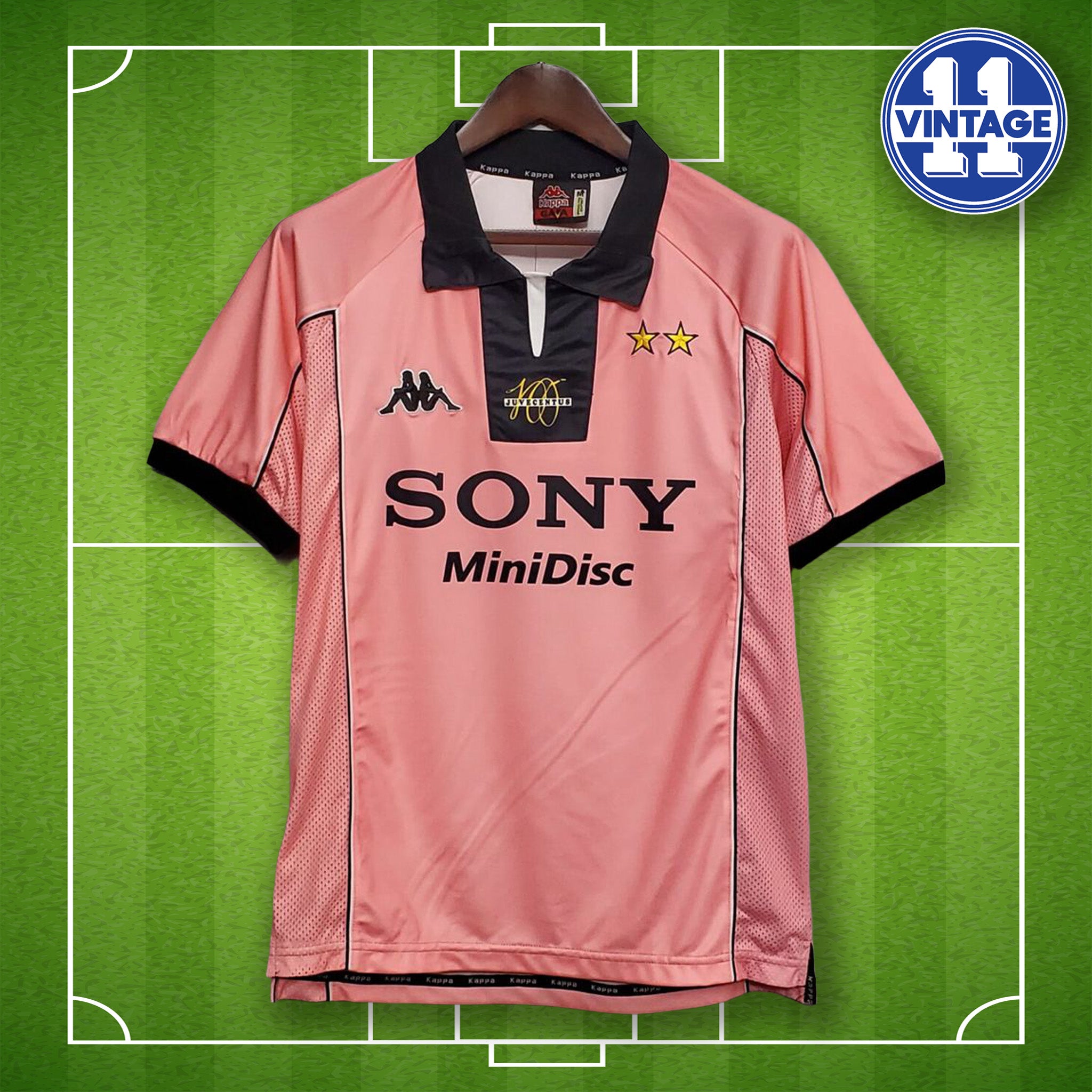 Retro Juventus 1997 / 1998 Centenary Pink Soccer Jersey Serie A