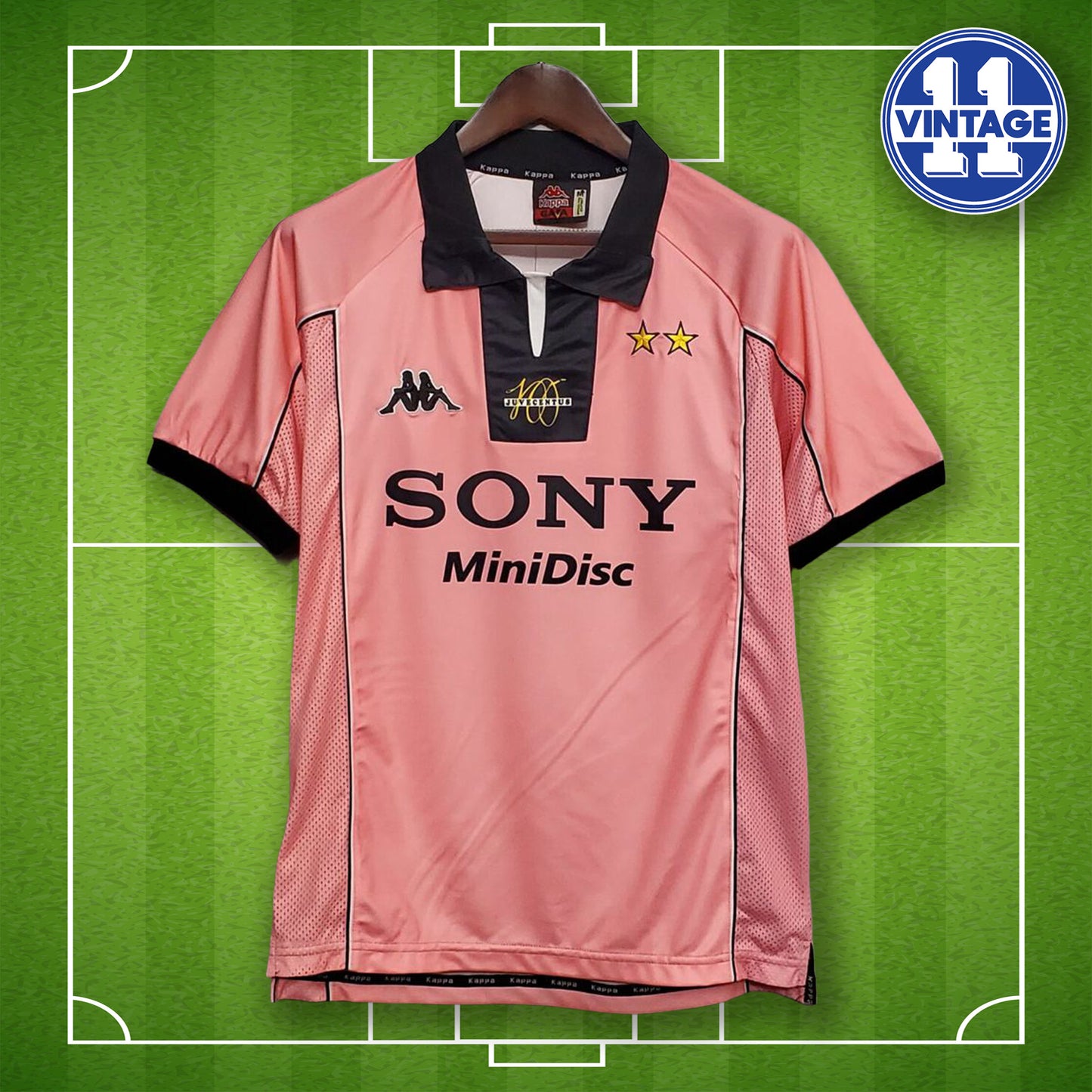 Retro Juventus 1997 / 1998 Centenary Pink Soccer Jersey Serie A Vintage Jersey Del Piero Zidane Trikot Gift for Him Gift for Her