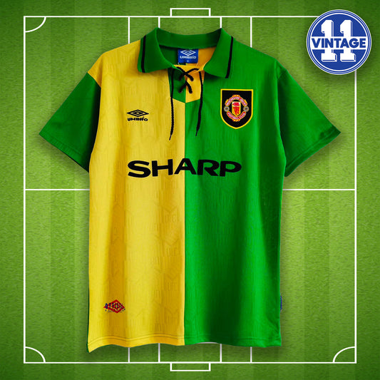 Retro Manchester United Away shirt 1992 / 1994 Away Man Utd 92 / 94 Jersey Keane Beckham Giggs Cantona Class of 92 MUFC