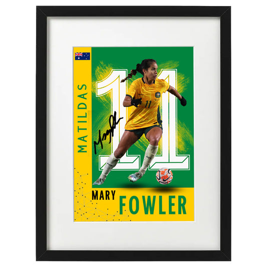 Matildas Mary Fowler Football Player Portrait Print | Gift Present Birthday Wall Art Bedroom Office Display / Digital Download / Framed Poster Print