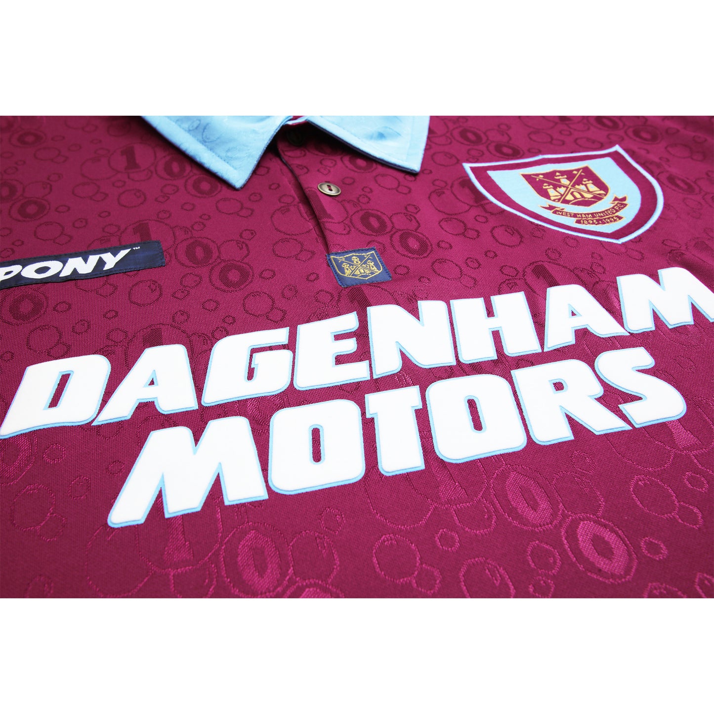 Retro West Ham United Football Home Shirt 1997/1998 Home West Ham 97/98 Soccer Hammers Jersey Tony Cottee